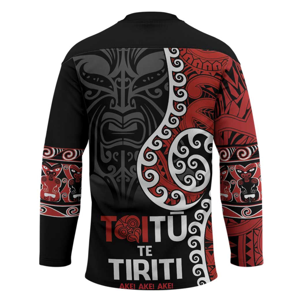 Honour The Treaty New Zealand Hockey Jersey Toitu Te Tiriti Ake Ake Ake LT9 - Polynesian Pride