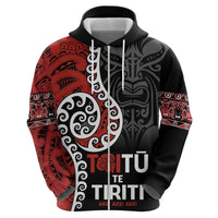 Honour The Treaty New Zealand Hoodie Toitu Te Tiriti Ake!Ake!Ake! LT9 - Polynesian Pride