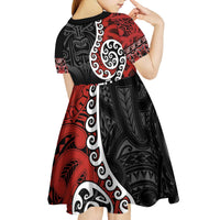 Honour The Treaty New Zealand Kid Short Sleeve Dress Toitu Te Tiriti Ake!Ake!Ake! LT9 - Polynesian Pride