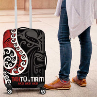 Honour The Treaty New Zealand Luggage Cover Toitu Te Tiriti Ake!Ake!Ake! LT9 Black - Polynesian Pride
