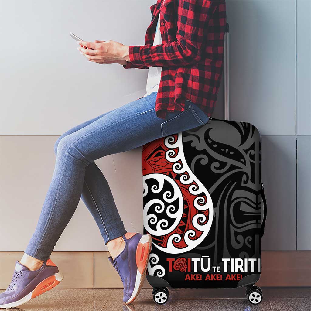 Honour The Treaty New Zealand Luggage Cover Toitu Te Tiriti Ake!Ake!Ake! LT9 - Polynesian Pride