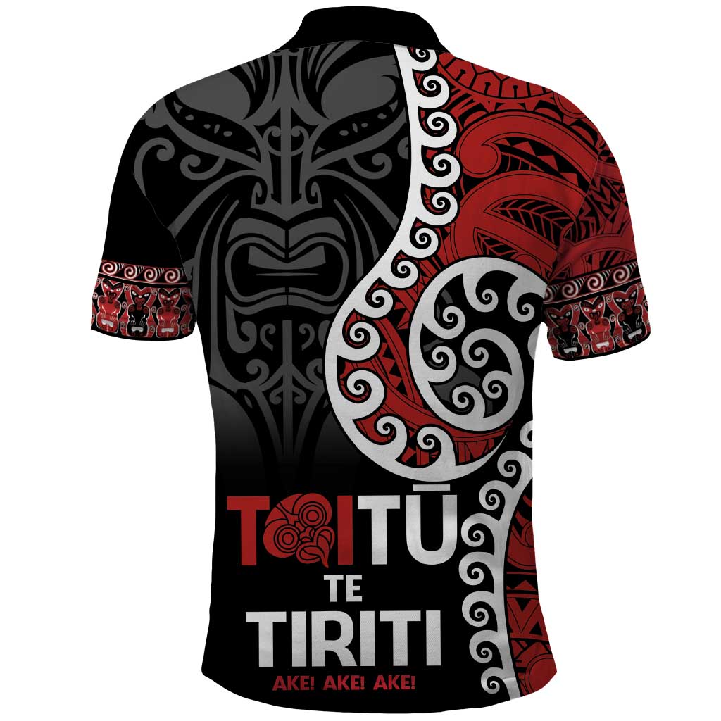 Honour The Treaty New Zealand Polo Shirt Toitu Te Tiriti Ake!Ake!Ake! LT9 - Polynesian Pride