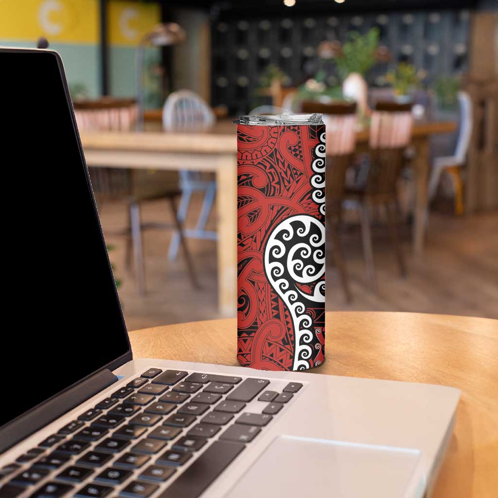 Honour The Treaty New Zealand Skinny Tumbler Toitu Te Tiriti Ake!Ake!Ake! LT9 - Polynesian Pride