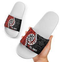 Honour The Treaty New Zealand Slide Sandals Toitu Te Tiriti Ake Ake Ake - Polynesian Pride