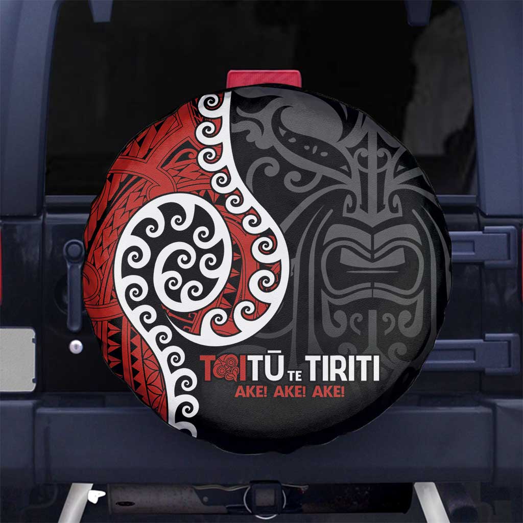 Honour The Treaty New Zealand Spare Tire Cover Toitu Te Tiriti Ake!Ake!Ake! LT9 - Polynesian Pride