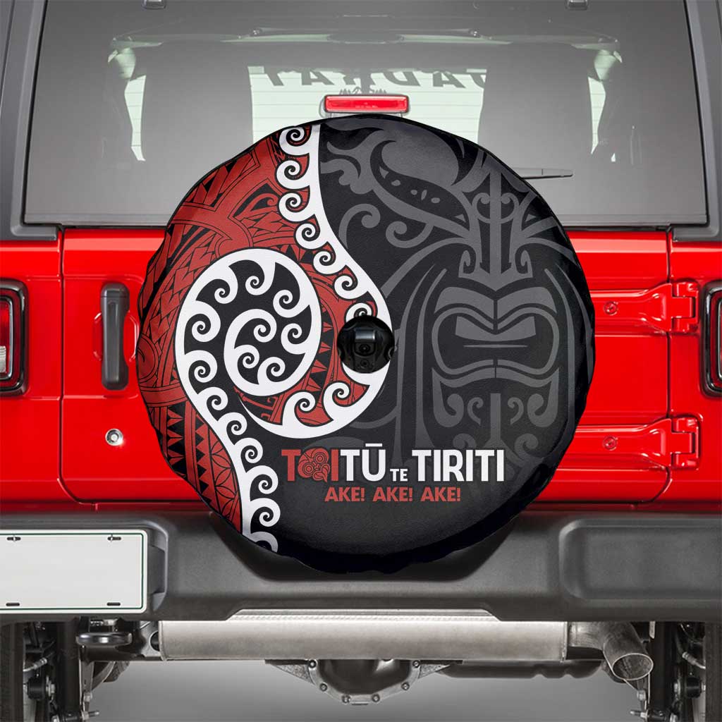 Honour The Treaty New Zealand Spare Tire Cover Toitu Te Tiriti Ake!Ake!Ake! LT9 - Polynesian Pride