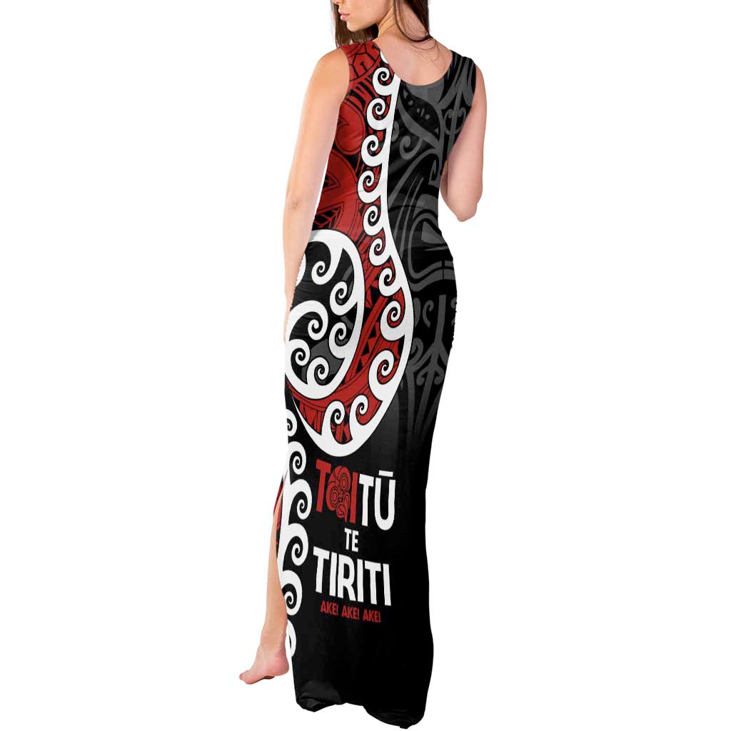 Honour The Treaty New Zealand Tank Maxi Dress Toitu Te Tiriti Ake!Ake!Ake! LT9 - Polynesian Pride