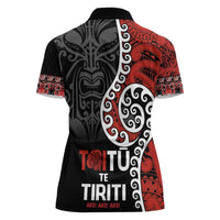 Honour The Treaty New Zealand Women Polo Shirt Toitu Te Tiriti Ake!Ake!Ake! LT9 - Polynesian Pride