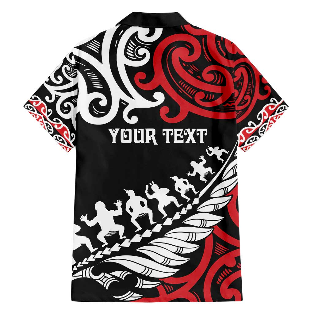 Honour The Treaty New Zealand Personalised Family Matching Long Sleeve Bodycon Dress and Hawaiian Shirt Toitu Te Tiriti Half Fern with Haka dance LT9 - Polynesian Pride