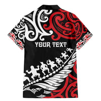Honour The Treaty New Zealand Personalised Family Matching Mermaid Dress and Hawaiian Shirt Toitu Te Tiriti Half Fern with Haka dance LT9 - Polynesian Pride