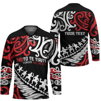 Honour The Treaty New Zealand Personalised Hockey Jersey Toitu Te Tiriti Half Fern Haka Dance LT9 - Polynesian Pride