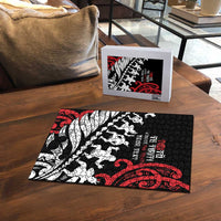 Honour The Treaty New Zealand Personalised Puzzle Toitu Te Tiriti Half Fern Haka Dance LT9 - Polynesian Pride