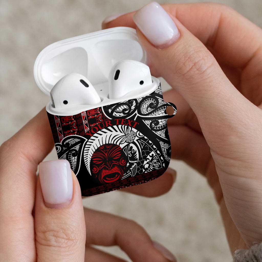 Honour The Treaty New Zealand Personalised AirPods Case Toitu Te Tiriti Indigenous Maori Face LT9 - Polynesian Pride