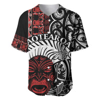 Honour The Treaty New Zealand Personalised Baseball Jersey Toitu Te Tiriti Indigenous Maori Face LT9 Black - Polynesian Pride