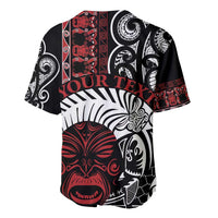 Honour The Treaty New Zealand Personalised Baseball Jersey Toitu Te Tiriti Indigenous Maori Face LT9 - Polynesian Pride