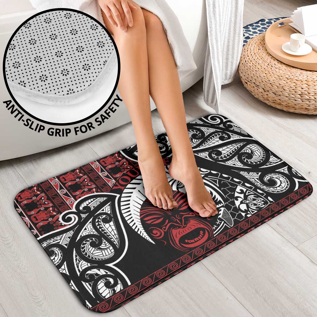 Honour The Treaty New Zealand Personalised Bathroom Set Toitu Te Tiriti Indigenous Maori Face LT9 - Polynesian Pride