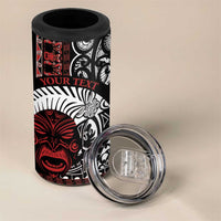 Honour The Treaty New Zealand Personalised 4 in 1 Can Cooler Tumbler Toitu Te Tiriti Indigenous Maori Face LT9 - Polynesian Pride