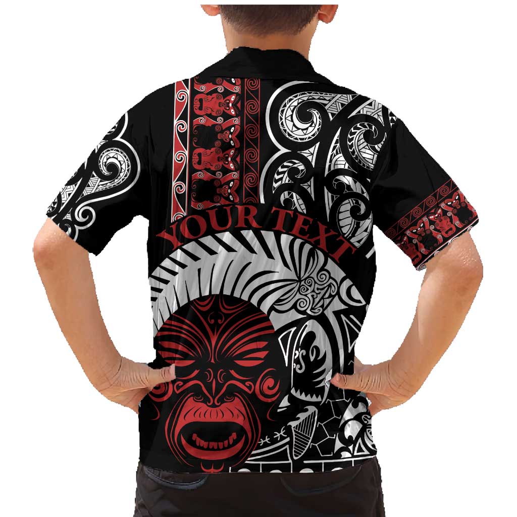 Honour The Treaty New Zealand Personalised Family Matching Mermaid Dress and Hawaiian Shirt Toitu Te Tiriti Indigenous Maori Face LT9 - Polynesian Pride