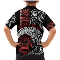 Honour The Treaty New Zealand Personalised Family Matching Mermaid Dress and Hawaiian Shirt Toitu Te Tiriti Indigenous Maori Face LT9 - Polynesian Pride