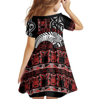 Honour The Treaty New Zealand Personalised Family Matching Mermaid Dress and Hawaiian Shirt Toitu Te Tiriti Indigenous Maori Face LT9 - Polynesian Pride