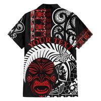 Honour The Treaty New Zealand Personalised Family Matching Puletasi and Hawaiian Shirt Toitu Te Tiriti Indigenous Maori Face LT9 - Polynesian Pride