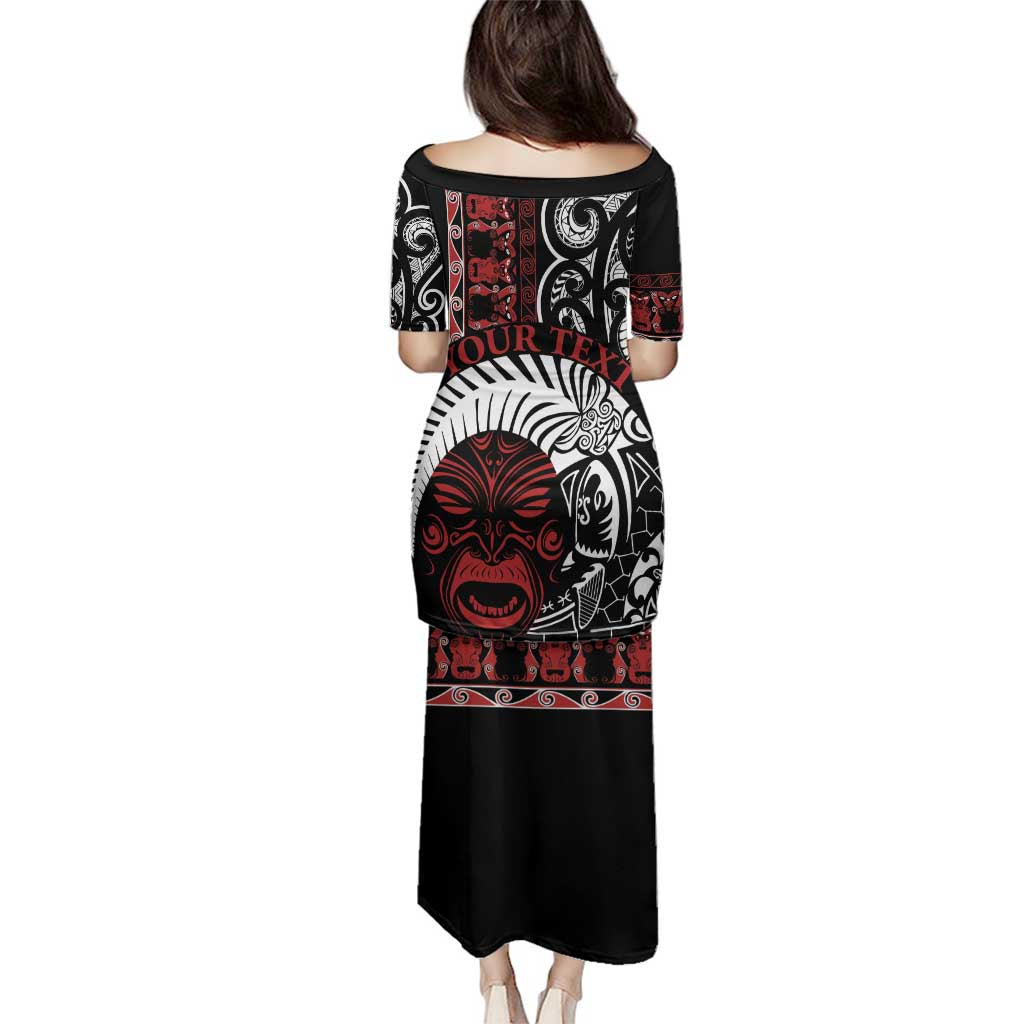 Honour The Treaty New Zealand Personalised Family Matching Puletasi and Hawaiian Shirt Toitu Te Tiriti Indigenous Maori Face LT9 - Polynesian Pride