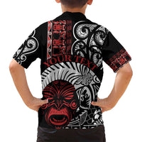 Honour The Treaty New Zealand Personalised Family Matching Summer Maxi Dress and Hawaiian Shirt Toitu Te Tiriti Indigenous Maori Face LT9 - Polynesian Pride