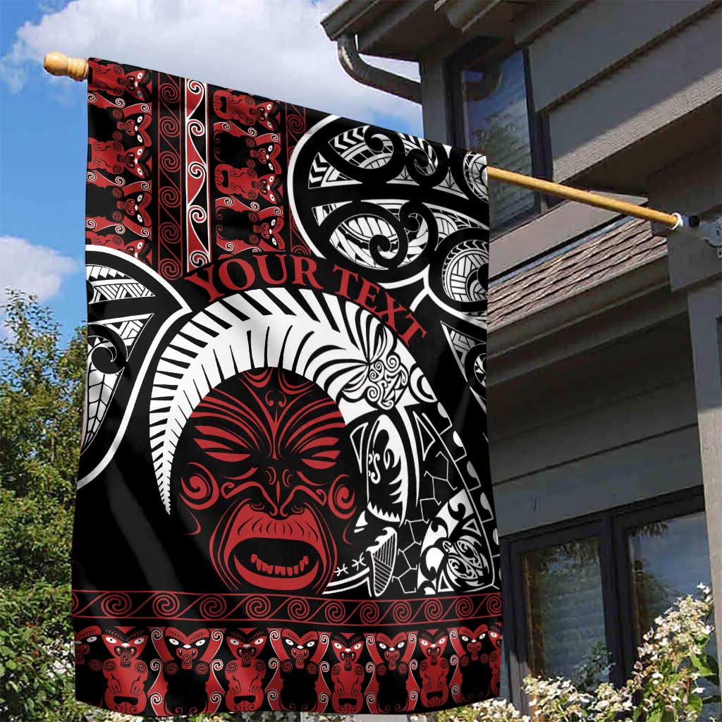 Honour The Treaty New Zealand Personalised Garden Flag Toitu Te Tiriti Indigenous Maori Face LT9 - Polynesian Pride