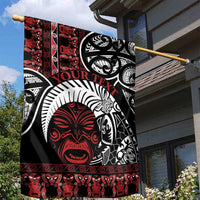 Honour The Treaty New Zealand Personalised Garden Flag Toitu Te Tiriti Indigenous Maori Face LT9 - Polynesian Pride
