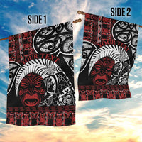 Honour The Treaty New Zealand Personalised Garden Flag Toitu Te Tiriti Indigenous Maori Face LT9 - Polynesian Pride