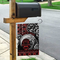 Honour The Treaty New Zealand Personalised Garden Flag Toitu Te Tiriti Indigenous Maori Face LT9 - Polynesian Pride