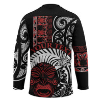 Honour The Treaty New Zealand Personalised Hockey Jersey Toitu Te Tiriti Indigenous Maori Face LT9 - Polynesian Pride