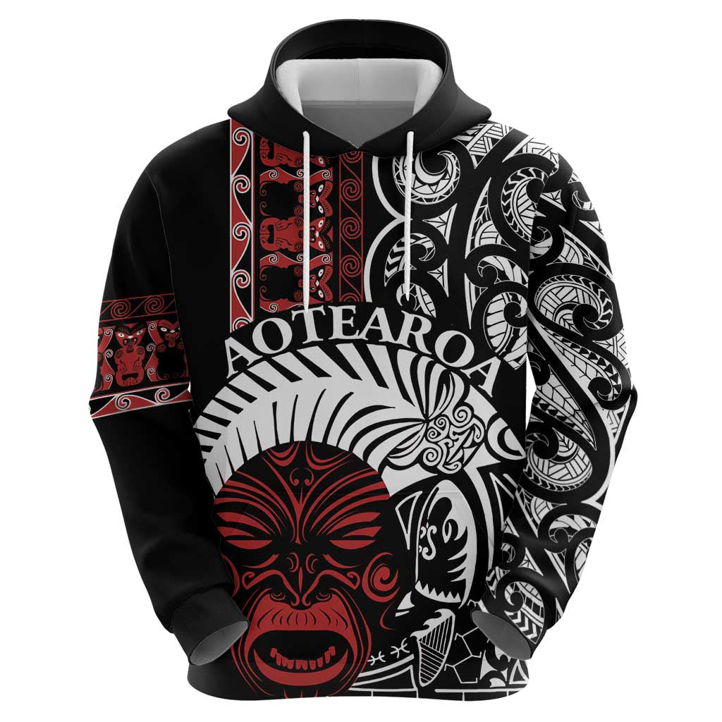 Honour The Treaty New Zealand Personalised Hoodie Toitu Te Tiriti Indigenous Maori Face LT9 - Polynesian Pride