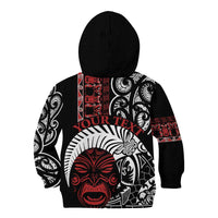 Honour The Treaty New Zealand Personalised Kid Hoodie Toitu Te Tiriti Indigenous Maori Face LT9 - Polynesian Pride