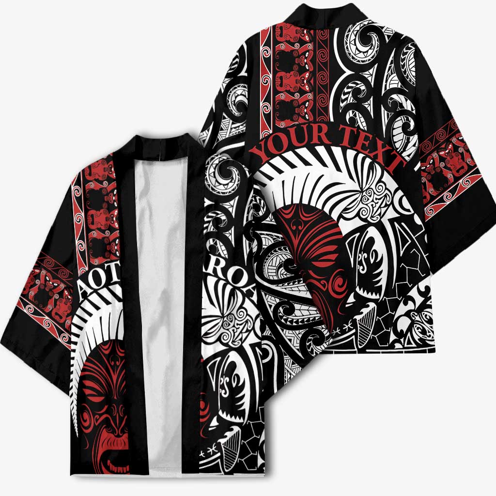 Honour The Treaty New Zealand Personalised Kimono Toitu Te Tiriti Indigenous Maori Face LT9 - Polynesian Pride
