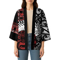 Honour The Treaty New Zealand Personalised Kimono Toitu Te Tiriti Indigenous Maori Face LT9 - Polynesian Pride