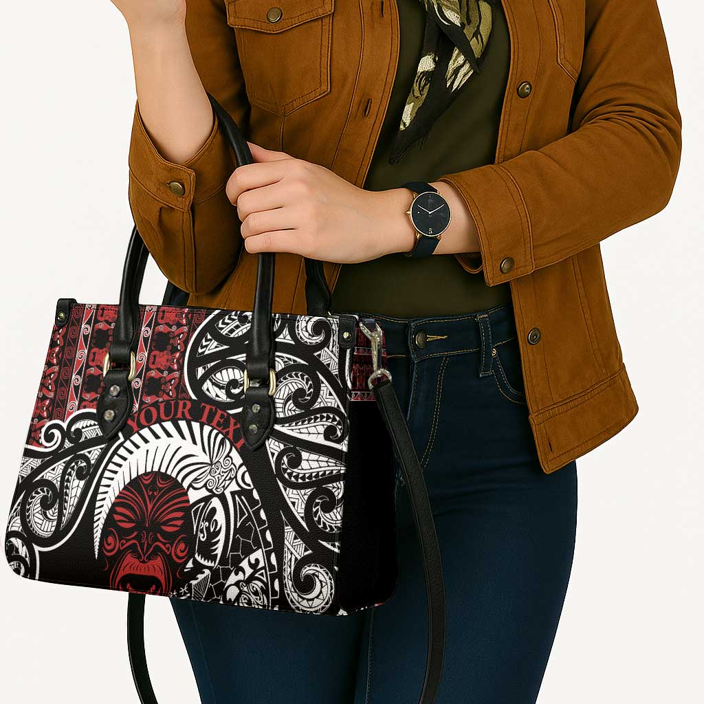 Honour The Treaty New Zealand Personalised Leather Bag Toitu Te Tiriti Indigenous Maori Face LT9 - Polynesian Pride