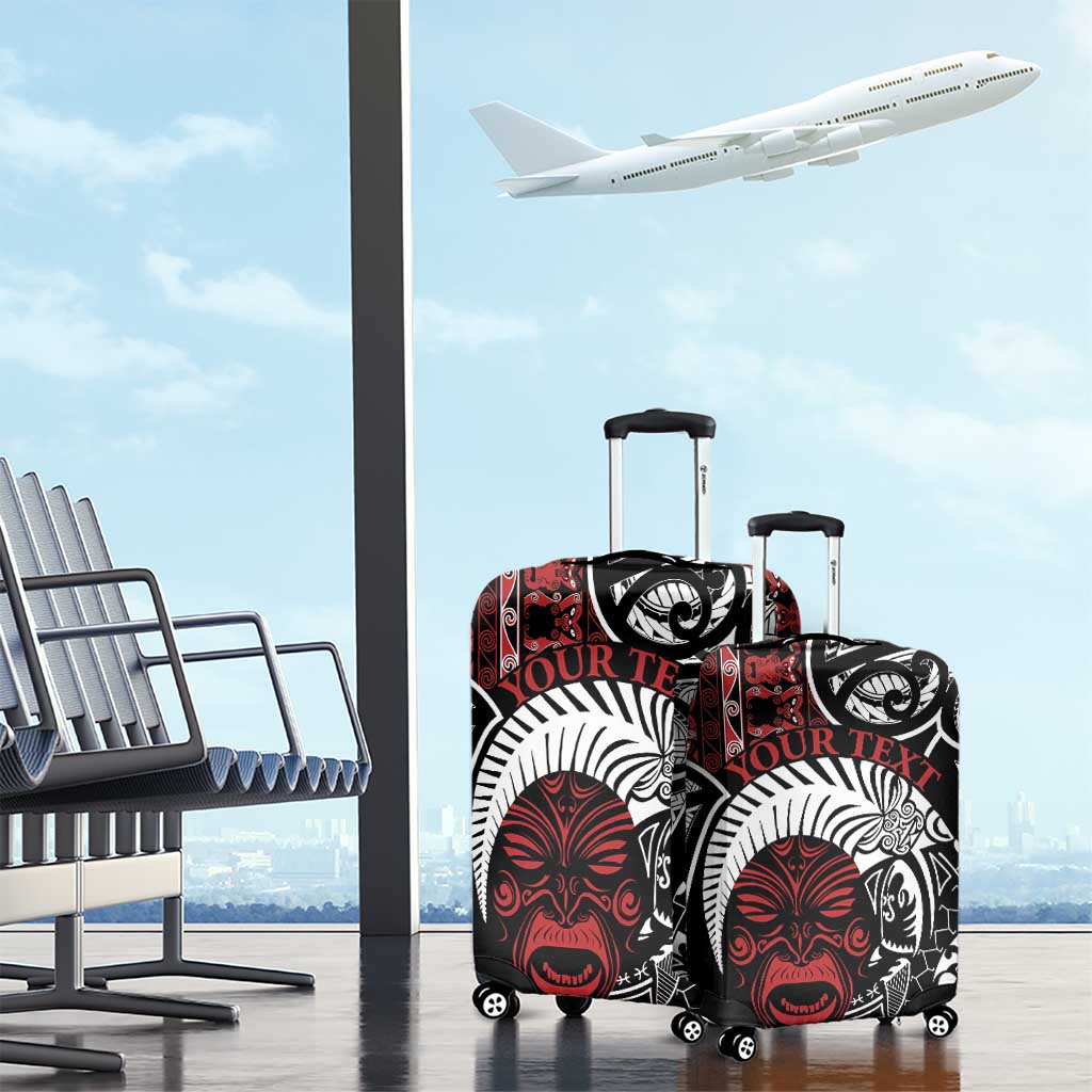 Honour The Treaty New Zealand Personalised Luggage Cover Toitu Te Tiriti Indigenous Maori Face LT9 - Polynesian Pride