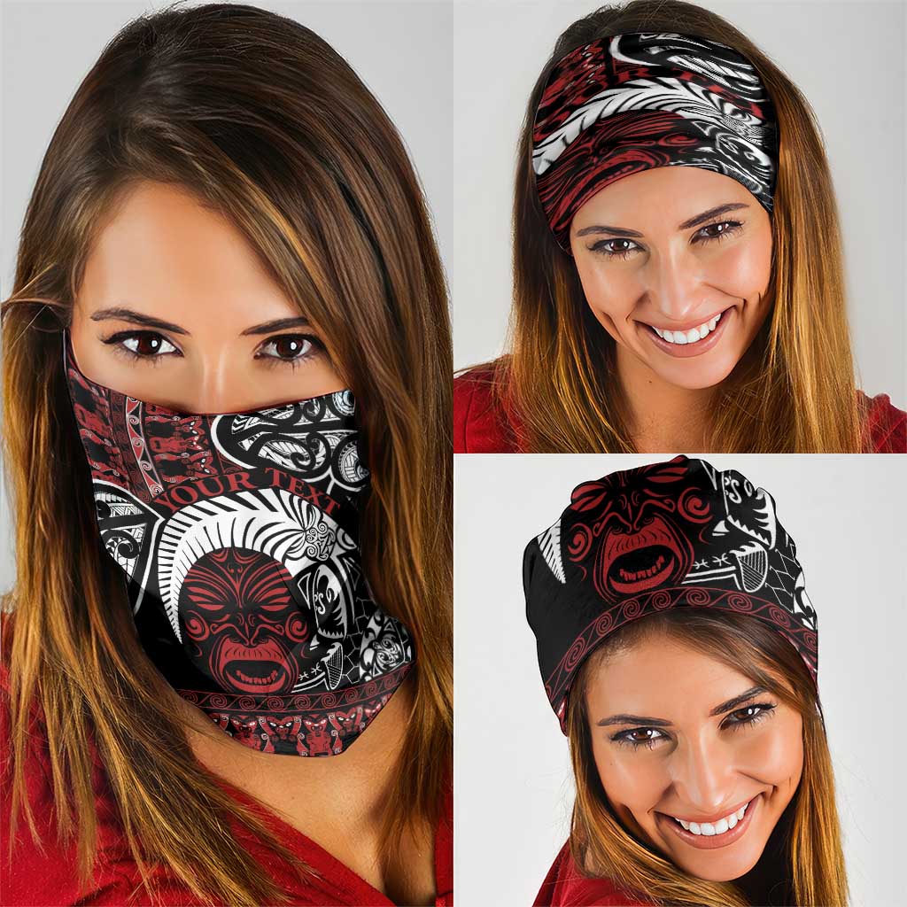 Honour The Treaty New Zealand Personalised Neck Gaiter Toitu Te Tiriti Indigenous Maori Face LT9 - Polynesian Pride
