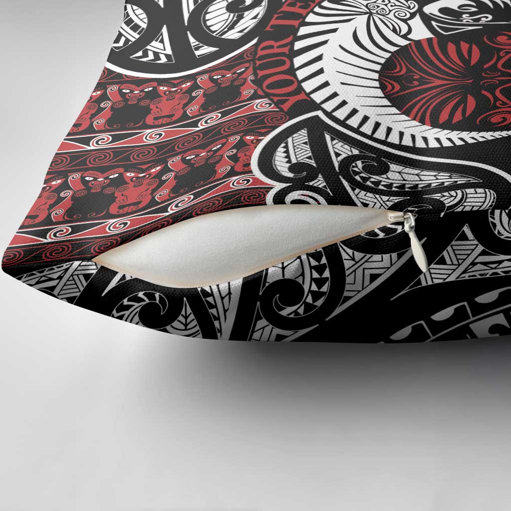 Honour The Treaty New Zealand Personalised Pillow Cover Toitu Te Tiriti Indigenous Maori Face LT9 - Polynesian Pride