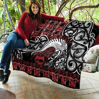 Honour The Treaty New Zealand Personalised Quilt Toitu Te Tiriti Indigenous Maori Face LT9 - Polynesian Pride