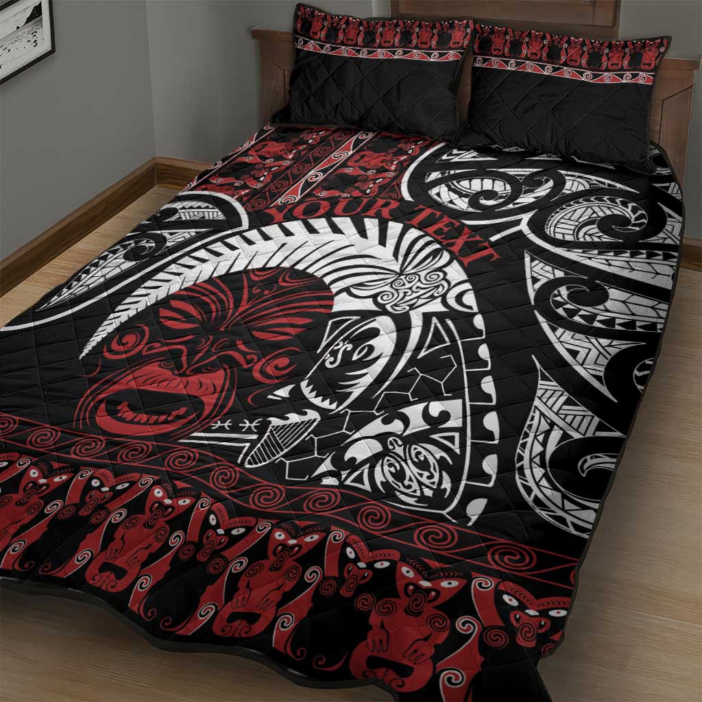 Honour The Treaty New Zealand Personalised Quilt Bed Set Toitu Te Tiriti Indigenous Maori Face LT9 - Polynesian Pride