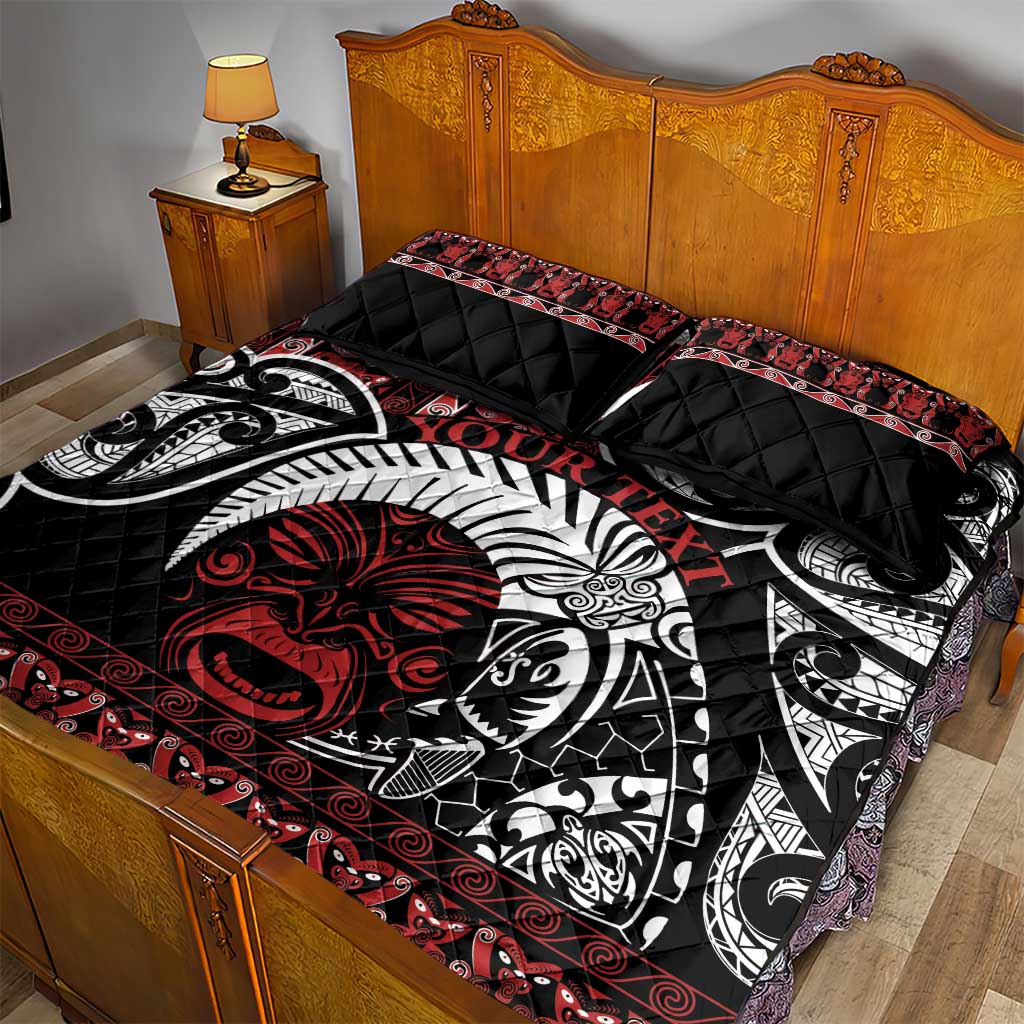 Honour The Treaty New Zealand Personalised Quilt Bed Set Toitu Te Tiriti Indigenous Maori Face LT9 - Polynesian Pride