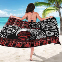 Honour The Treaty New Zealand Personalised Sarong Toitu Te Tiriti Indigenous Maori Face LT9 - Polynesian Pride