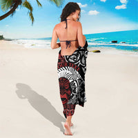 Honour The Treaty New Zealand Personalised Sarong Toitu Te Tiriti Indigenous Maori Face LT9 - Polynesian Pride