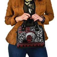 Honour The Treaty New Zealand Personalised Shoulder Handbag Toitu Te Tiriti Indigenous Maori Face LT9 - Polynesian Pride