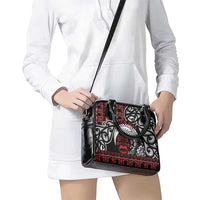 Honour The Treaty New Zealand Personalised Shoulder Handbag Toitu Te Tiriti Indigenous Maori Face LT9 - Polynesian Pride