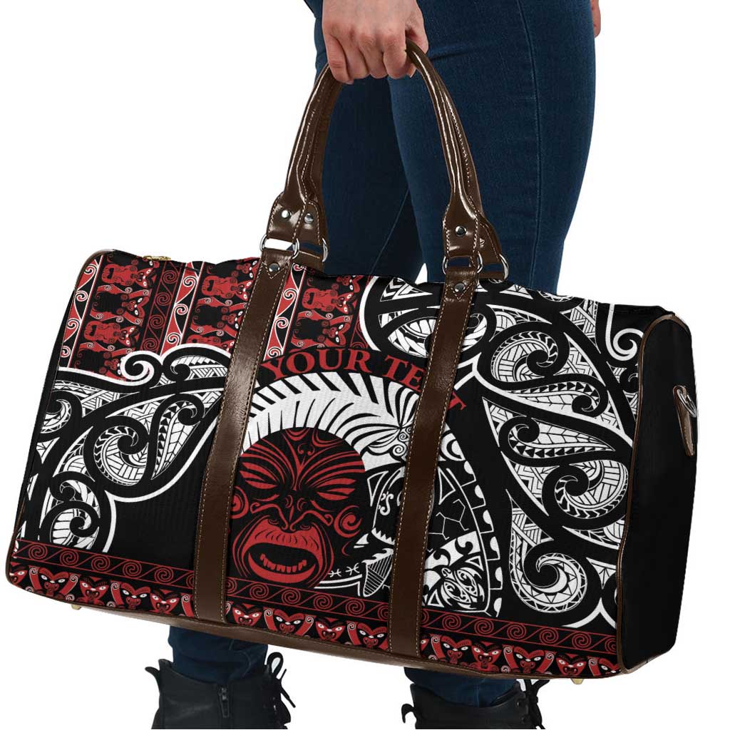 Honour The Treaty New Zealand Personalised Travel Bag Toitu Te Tiriti Indigenous Maori Face LT9 - Polynesian Pride