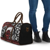 Honour The Treaty New Zealand Personalised Travel Bag Toitu Te Tiriti Indigenous Maori Face LT9 - Polynesian Pride