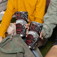 Honour The Treaty New Zealand Personalised Tumbler Cup Toitu Te Tiriti Indigenous Maori Face LT9 - Polynesian Pride